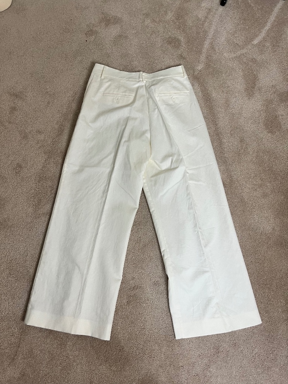 Weekend Max Mara Ivory Wide Leg Trousers Pants